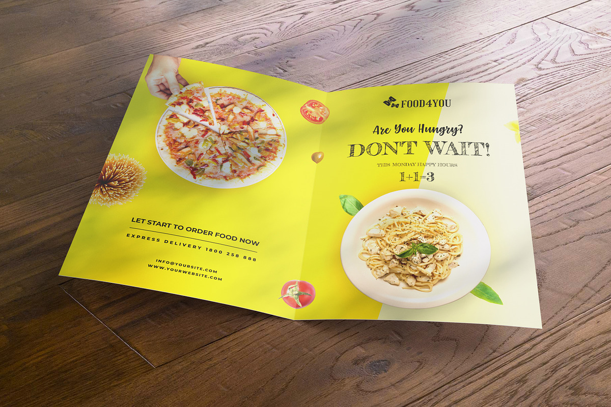 Bifold Brochure Mockup set, a Print Template by ItemBridge (Photo 2 of 8)