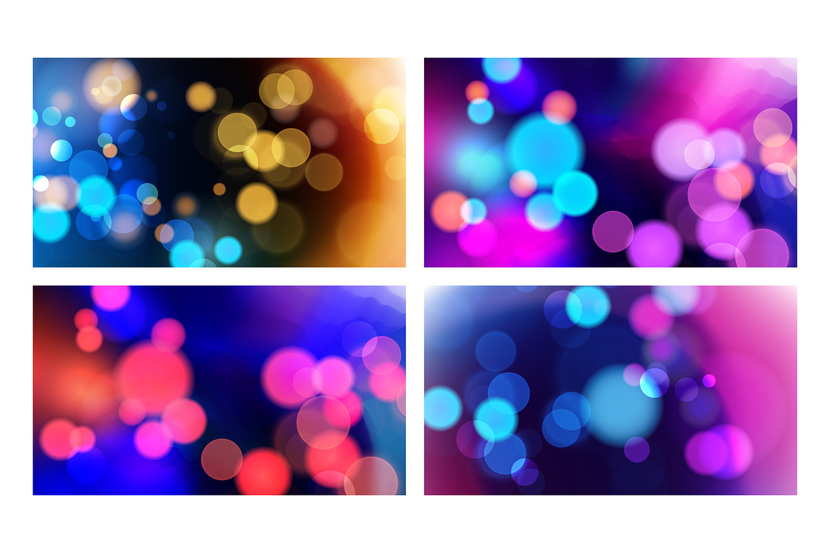 Bokeh Backgrounds Graphics Set, a Background Graphic by Finevector (Photo 3 of 11)