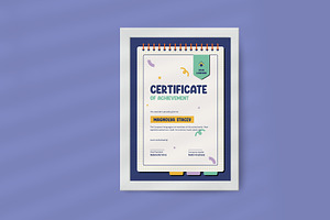 Fun Creative Kids Theme Certificate