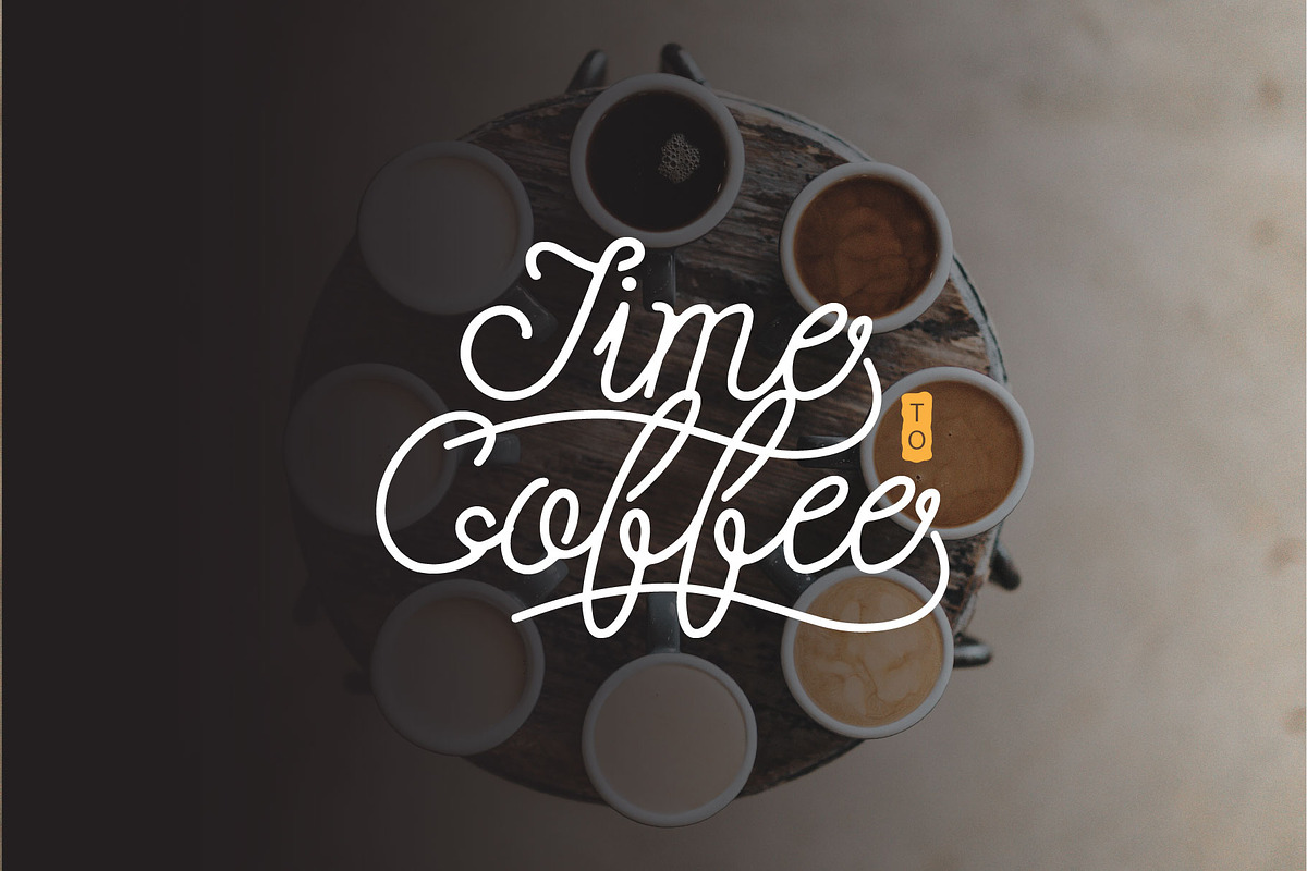 Noodle monoline script font, a Script Font by WAP (Photo 3 of 7)