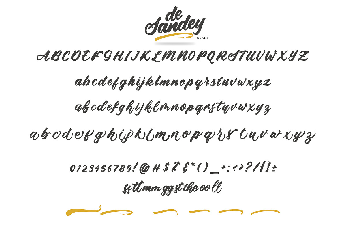 De Sandey || Handbrushed Font preview 2