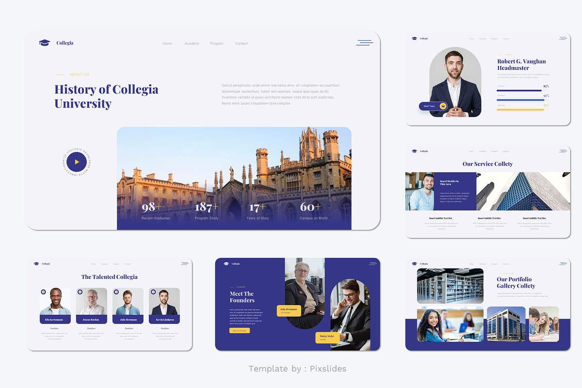 University and College PowerPoint, a Presentation Template by Pixslides (Photo 4 of 7)