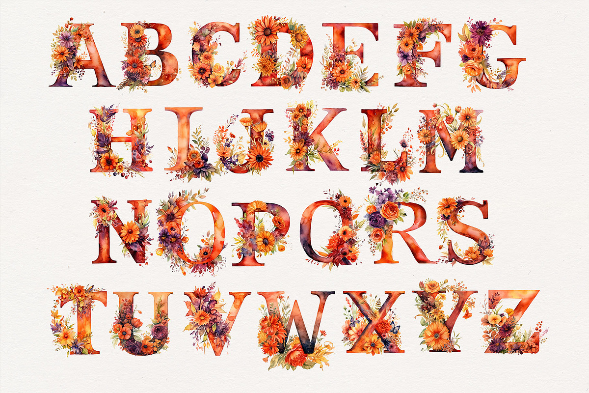 Harvest Bloom Watercolor, an Object Graphic by Digital Vintage (Photo 6 of 8)