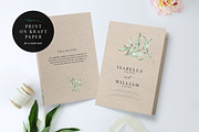 Folded Wedding Program Template, an Invitation Template by Alice Bluefox (Thumbnail 5 of 9)