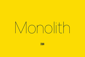 Monolith - Sans Family