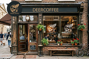 Deer Coffee Moose Logo Vector, a Branding & Logo Template by Atlantis X Nurman Arbai (Thumbnail 2 of 2)