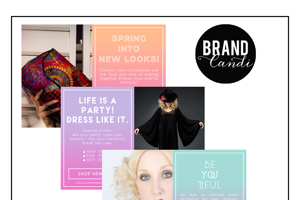 Boutique Marketing Templates, a Presentation Template by Brand Candi (Photo 1 of 5)