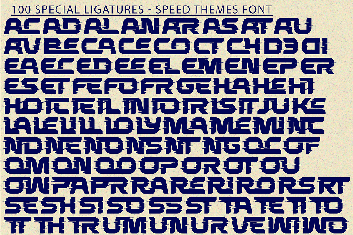 Speed Themes Font, a Sans Serif Font by 177Studio (Photo 7 of 8)