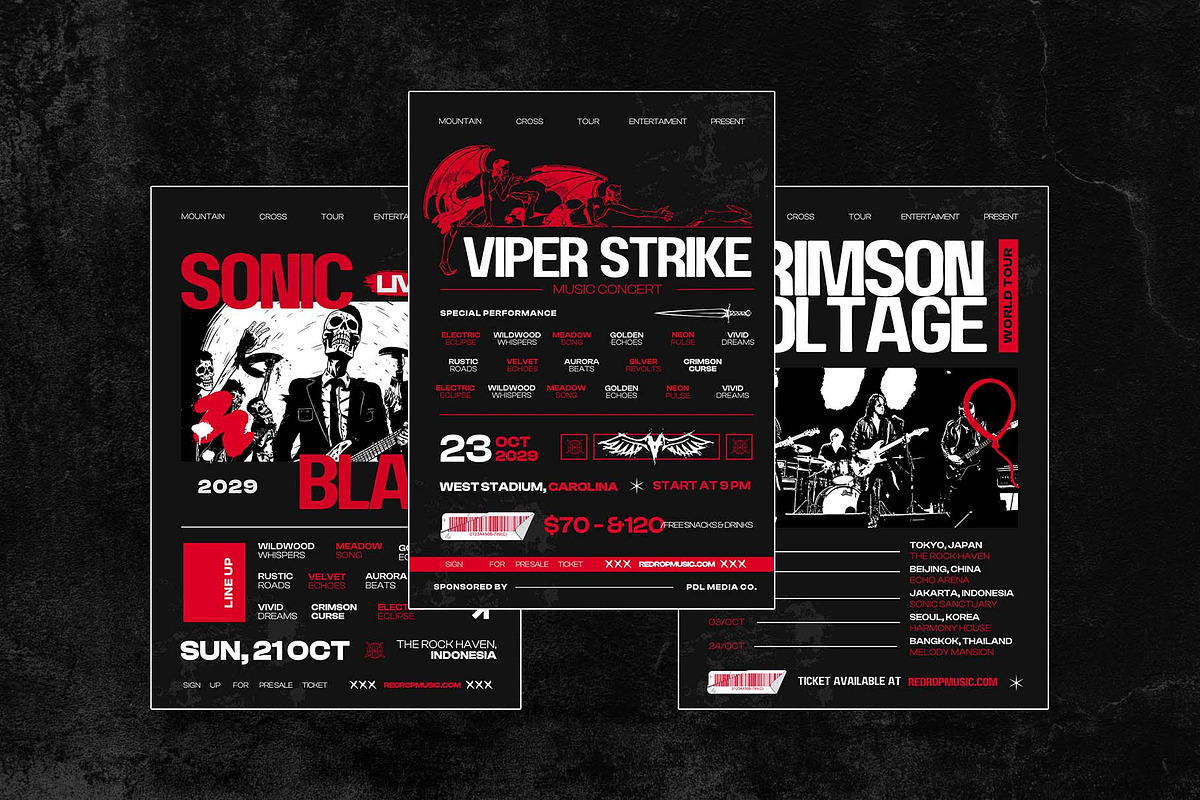 Krooz - Canva Template Bundle, a Poster Template by Inviline.co (Photo 3 of 7)
