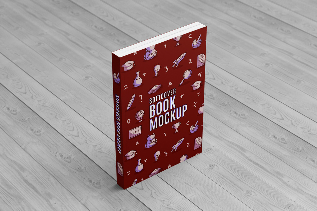 Softcover Book Mock-Up, a Print Template by MassDream (Photo 2 of 10)