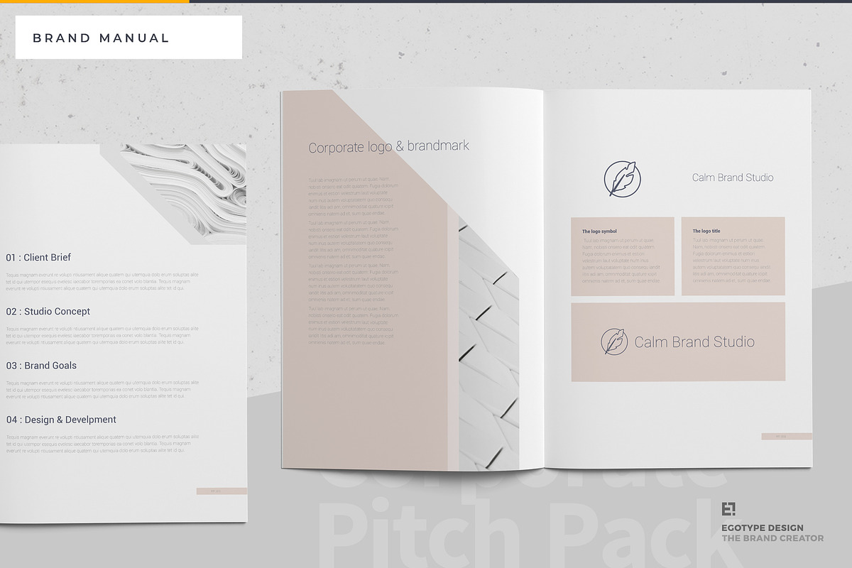 Calm Brand Guidelines, a Brochure Template by Egotype (Photo 22 of 23)