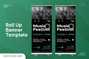 Music Fest Roll Up Banner, a Print Template by Annora Studio (Thumbnail 1 of 6)