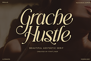 Grache Hustle - Aesthetic Serif, a Serif Font by Font Liner (Thumbnail 1 of 12)