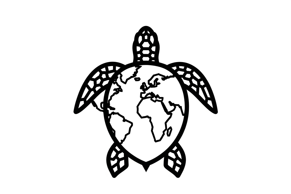 World Map Sea Turtle Bundle, an Illustration by Gaye Art (Photo 12 of 31)