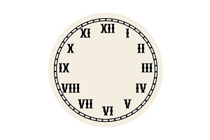 Retro round clock face, a Texture Illustration by Things for designers