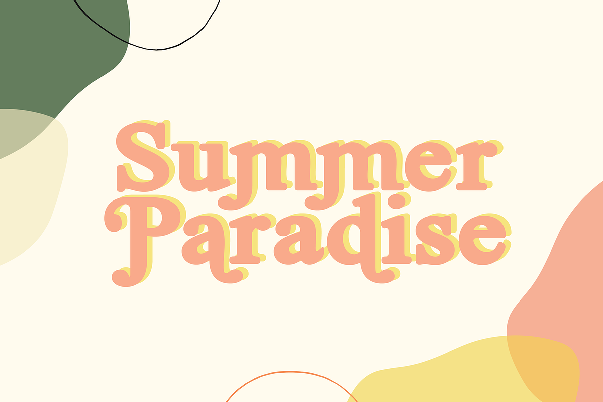 Summer Paradise, a Serif Font by DYSA Studio (Photo 11 of 14)