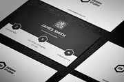 Black & White Minimal Business Card, a Business Card Template by PSD Storm (Thumbnail 4 of 5)