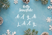 Hello Snowflake - Script Font, a Script Font by Fikryal Studio (Thumbnail 10 of 10)
