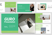 Guro : Green Business Google Slides, a Presentation Template by Punkl Camp (Thumbnail 1 of 16)
