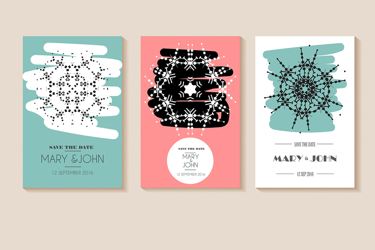 Set of 6 vector card templates, a Poster Template by mikka_kika (Photo 2 of 2)
