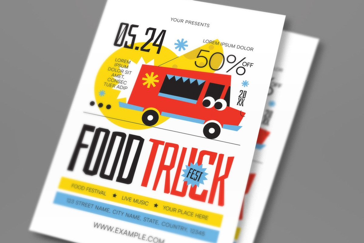 Food Truck Festival Flyer preview 2