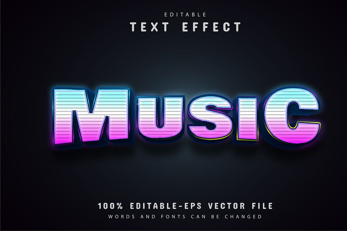 40 Neon text effect editable Vol 2, a Plug-in Add-On by Aglonemadesign (Photo 6 of 25)