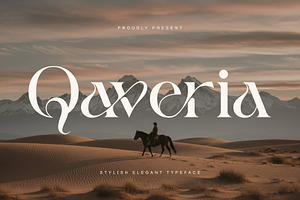 Qaveria - Stylish Elegant Typeface, a Serif Font by Sealoung