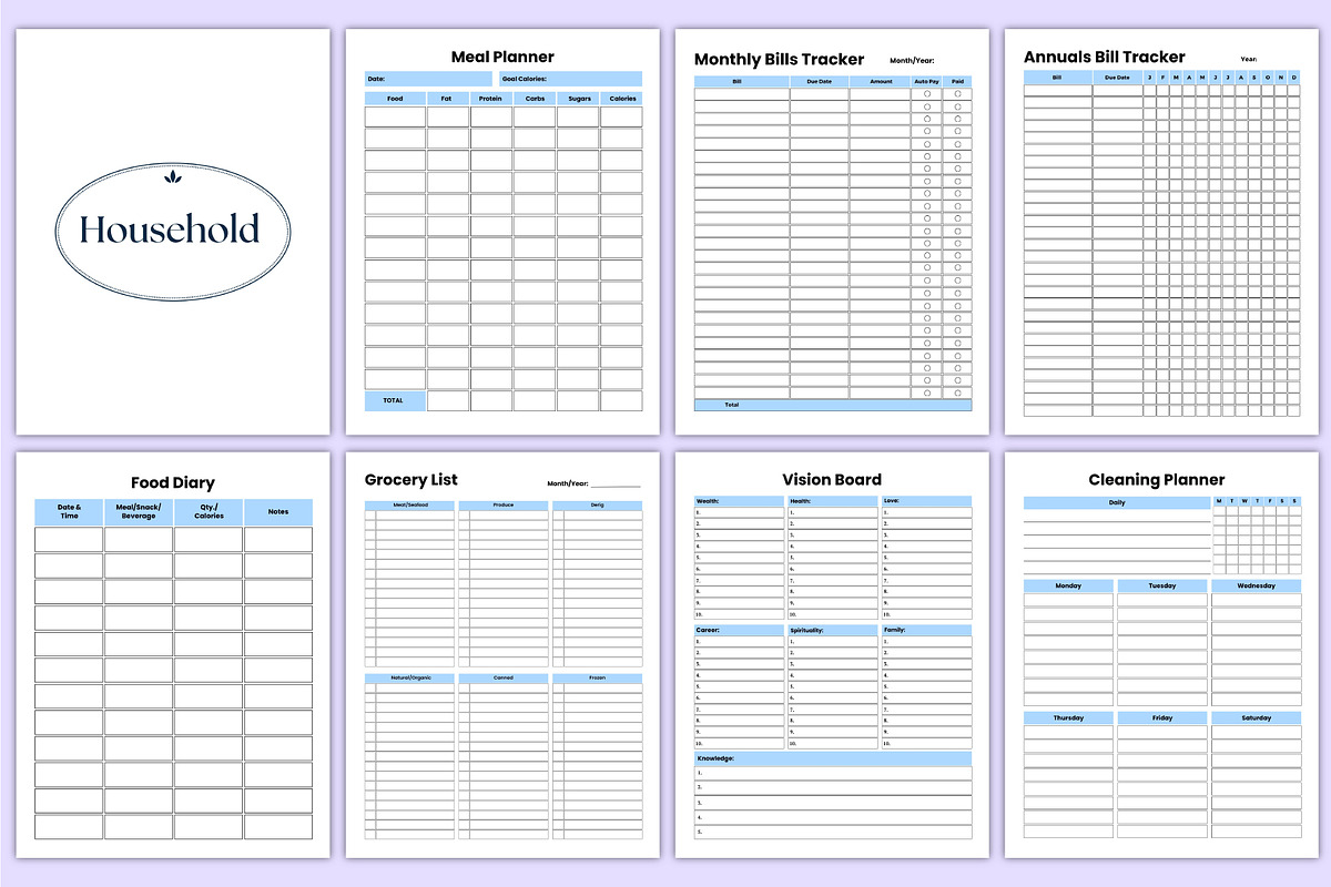 Complete Life Planning Organizer Kdp, a Stationery Template by Mustafiz (Photo 7 of 9)