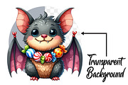 Funny Quirky Halloween Bats Clipart, an Illustration by Pixels.Craft (Thumbnail 2 of 6)