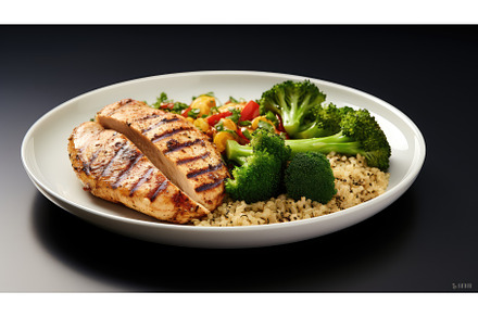 fitness protein diet ai generated, a Food & Drink Photo by pikepicture