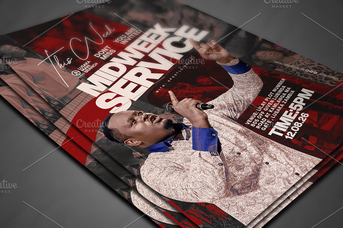 Midweek Church Flyer Template, a Social Media Template by church flyer templates (Photo 4 of 7)