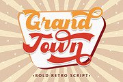 Grandtown - Bold Retro Script, a Script Font by PutraCetol Studio (Thumbnail 1 of 12)