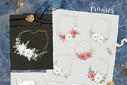 Christmas Watercolor clipart, a Decorative Illustration by Yuliya Art (Thumbnail 6 of 11)