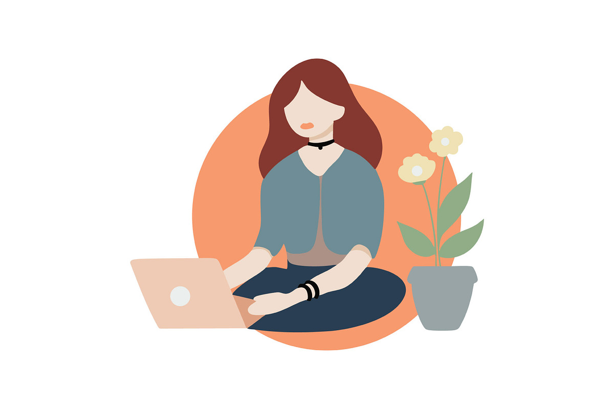 Modern Women Lifestyle – Flat Vector, an Illustration by uStickery (Photo 3 of 6)