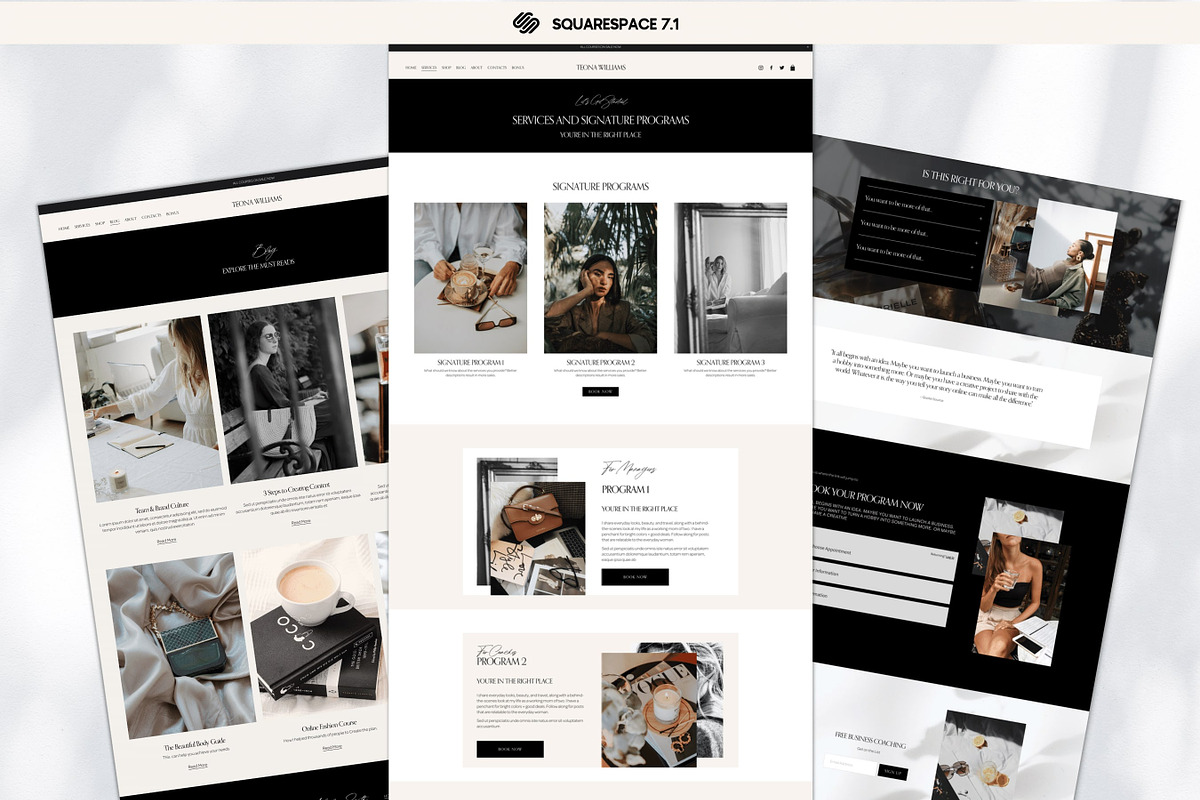 Squarespace Website Template, a Squarespace Template by Presentibox (Photo 7 of 12)