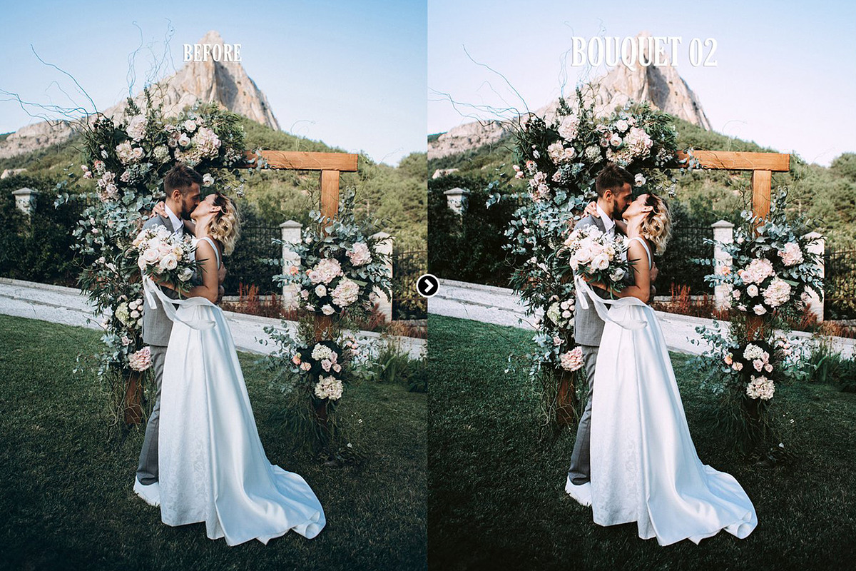 Bouquet Wedding Action for Photoshop, an Action Add-On by skybluecreative (Photo 9 of 9)