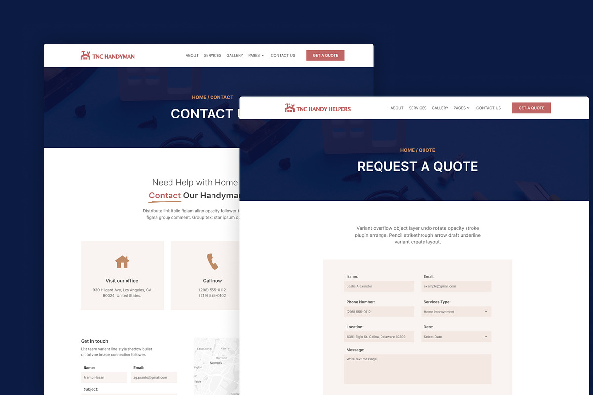 Handyman, Construction HTML Template, a HTML Template by TNCFlow (Photo 3 of 5)