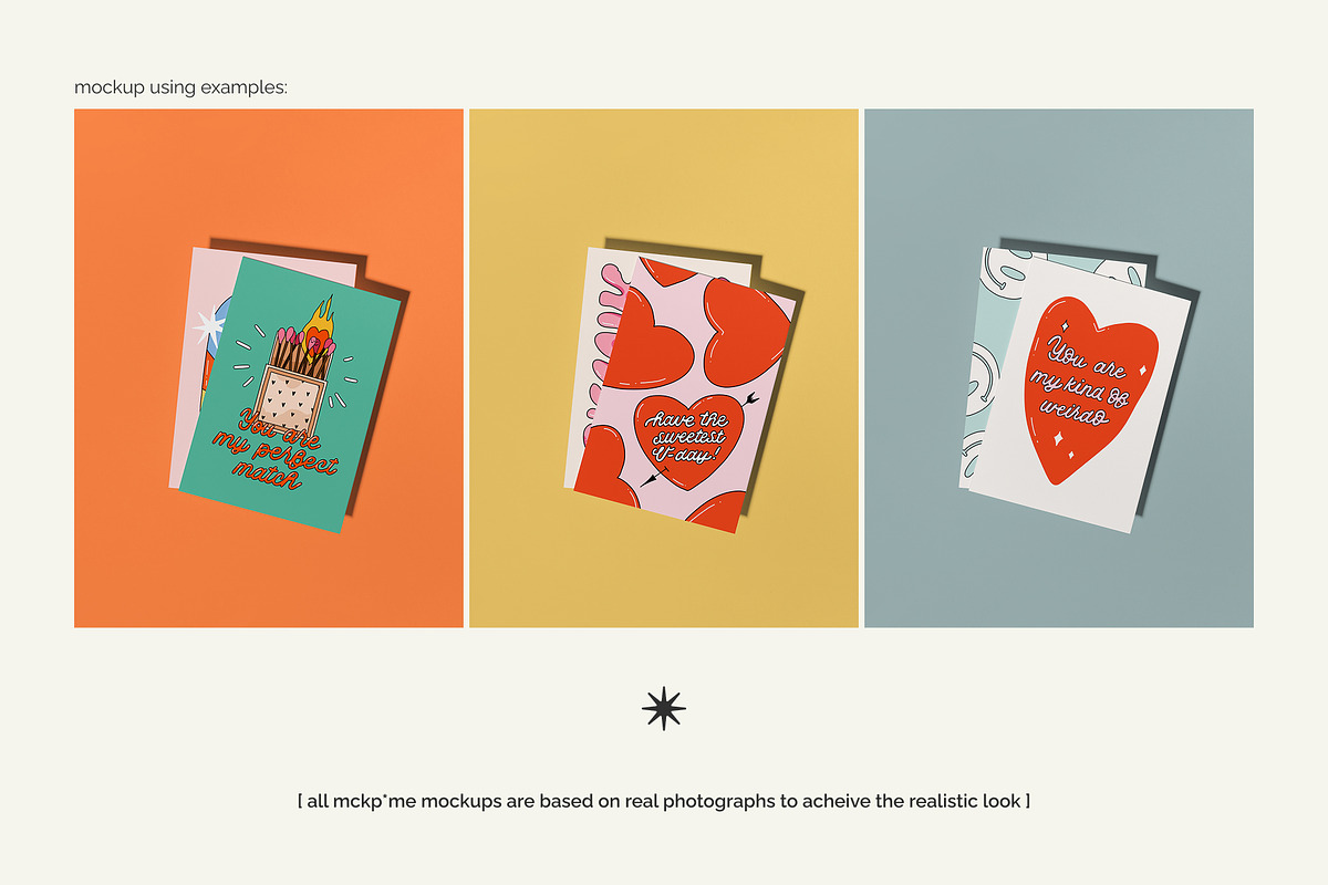 Two stacked A6/B6/A5 card mockup, a Merchandise Mockup by MCKP*ME (Photo 3 of 5)