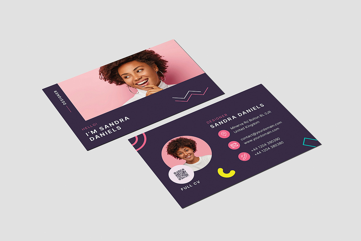 Resume Business Card Canva, a Business Card Template by artbart (Photo 4 of 9)