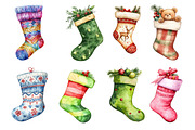 Christmas Stokings Clipart, an Illustration by Dream Creation (Thumbnail 4 of 6)
