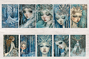 ICY QUEEN WINTER JUNK JOURNAL PAGES, a Person Illustration by Daring Digies (Thumbnail 2 of 6)