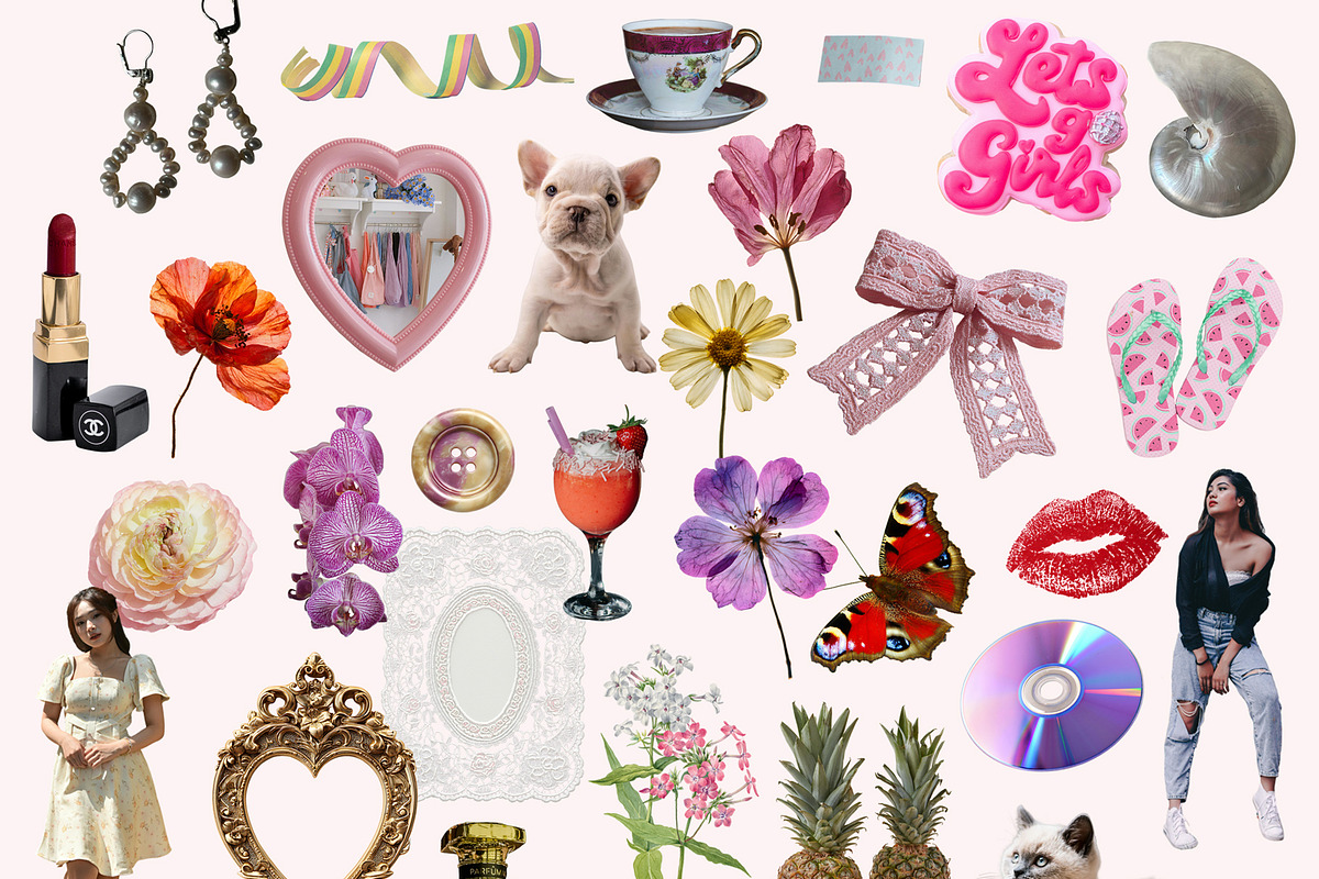 Sweetheart Scrapbook Girly Collage, an Object Graphic by SunnyAfternoons (Photo 6 of 10)