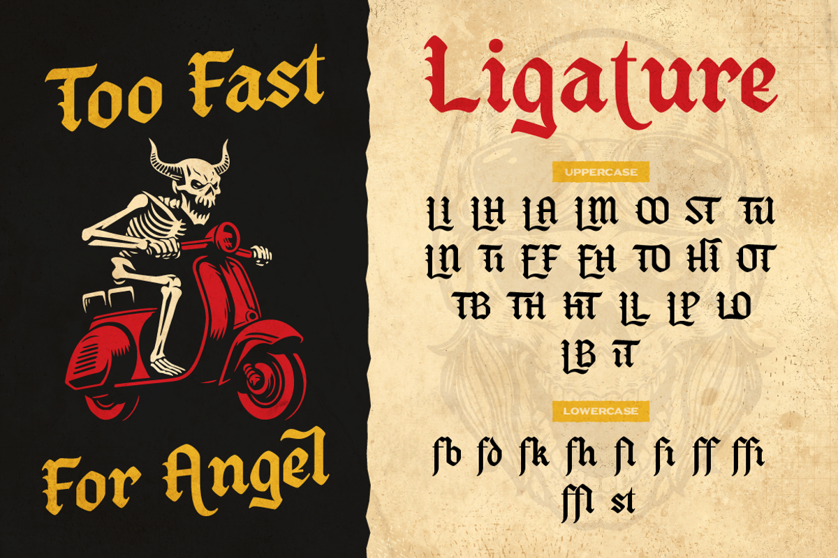 Reblade, a Blackletter Font by Artisan Themes (Photo 8 of 10)