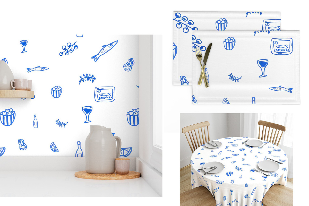 Coastal Food Collection, a Food Illustration by ElicoelhoDesign Shop (Photo 6 of 8)