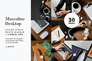 Masculine Desktop Stock Photo Bundle, a Business Photo by Moyo Studio (Thumbnail 1 of 13)