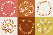 Retro Florals - Nature Collection, a Seasonal Illustration by miumiu (Thumbnail 11 of 15)