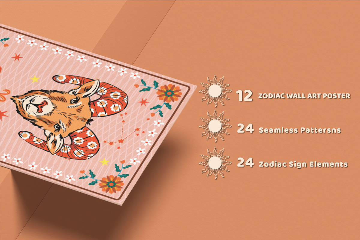 ZODIAC COLLECTION, a Pattern Graphic by MSNTY STUDIOX (Photo 3 of 21)