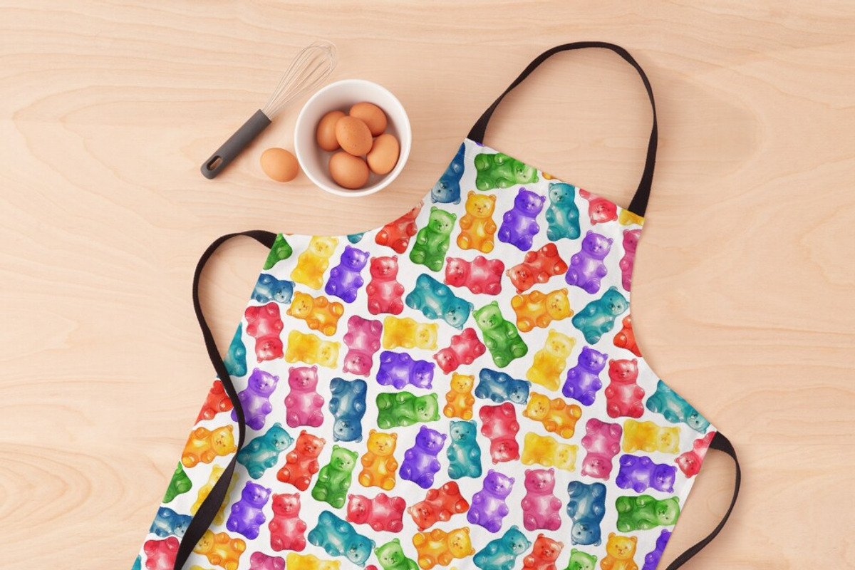 Watercolor Gummy Bear Clipart, a Food Illustration by Old Grove Designs (Photo 5 of 6)