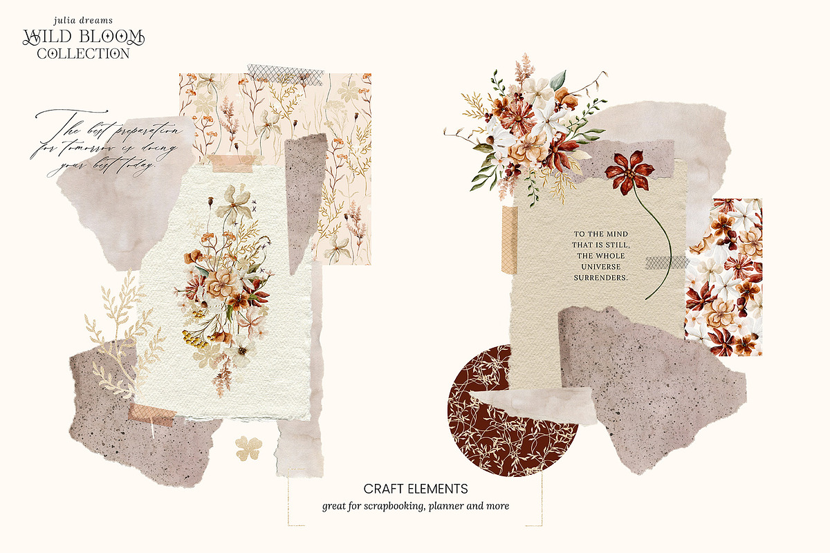 Wild Bloom Watercolor Collection, an Illustration by Julia Dreams (Photo 7 of 10)