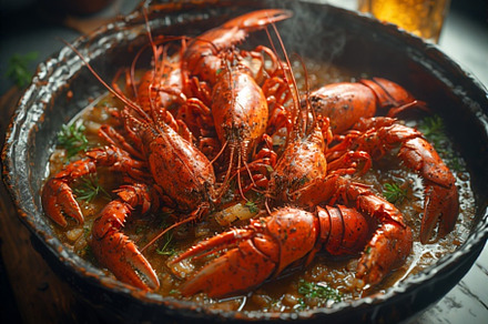 Boiled crayfish stock image, a Food & Drink Photo by ComfortQ